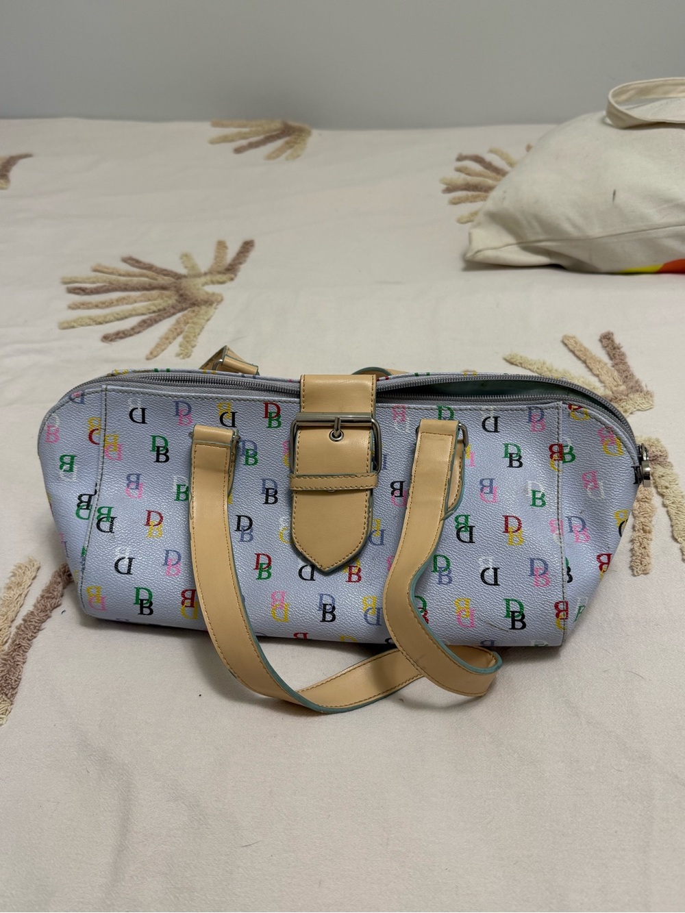 Dooney and Burke Logo Satchel Handbag